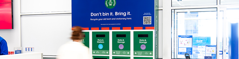 Recycling at Officeworks