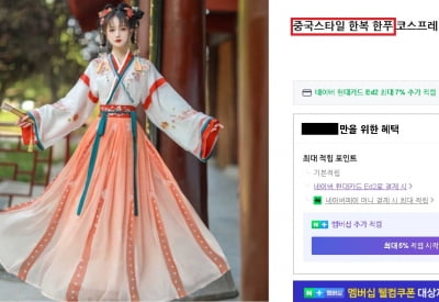 "중국 스타일 한복 사세요"…쇼핑몰 들어갔다가 '황당'